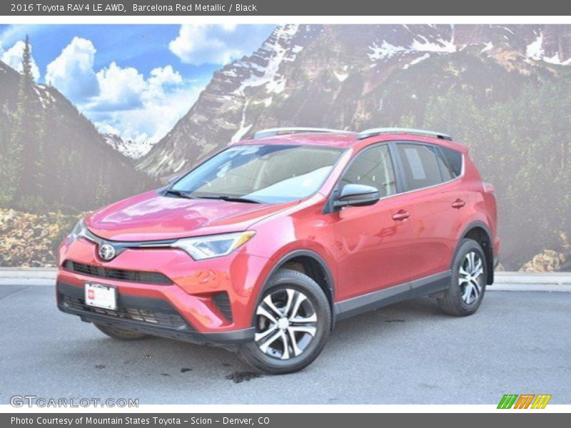 Barcelona Red Metallic / Black 2016 Toyota RAV4 LE AWD