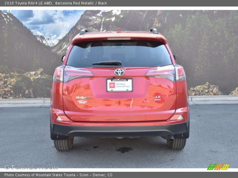 Barcelona Red Metallic / Black 2016 Toyota RAV4 LE AWD