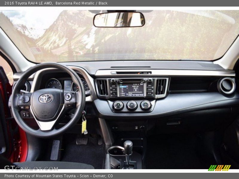 Barcelona Red Metallic / Black 2016 Toyota RAV4 LE AWD