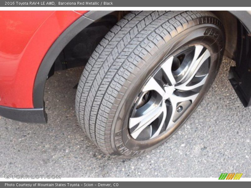 Barcelona Red Metallic / Black 2016 Toyota RAV4 LE AWD