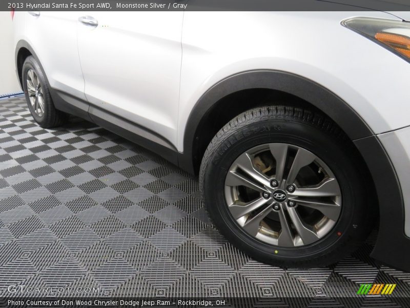 Moonstone Silver / Gray 2013 Hyundai Santa Fe Sport AWD