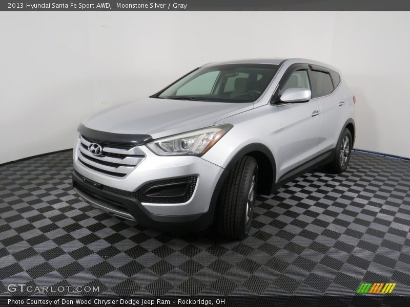 Moonstone Silver / Gray 2013 Hyundai Santa Fe Sport AWD