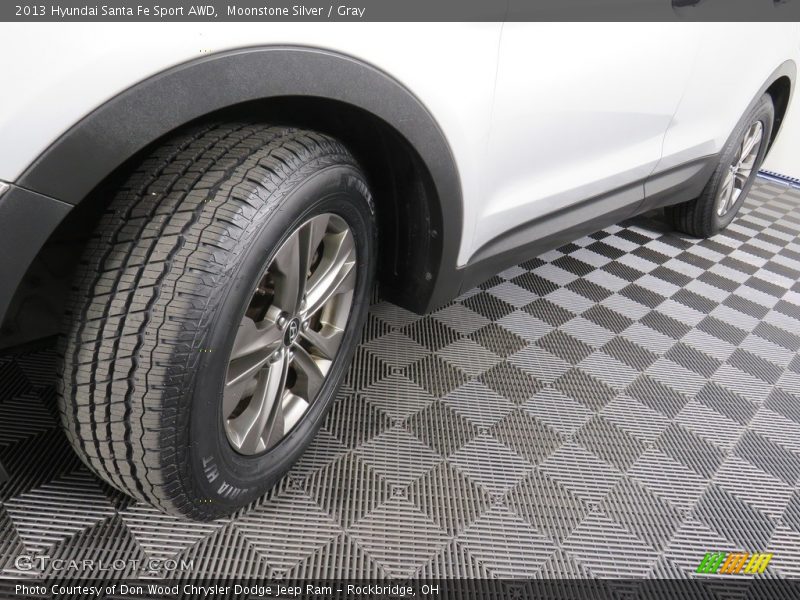 Moonstone Silver / Gray 2013 Hyundai Santa Fe Sport AWD