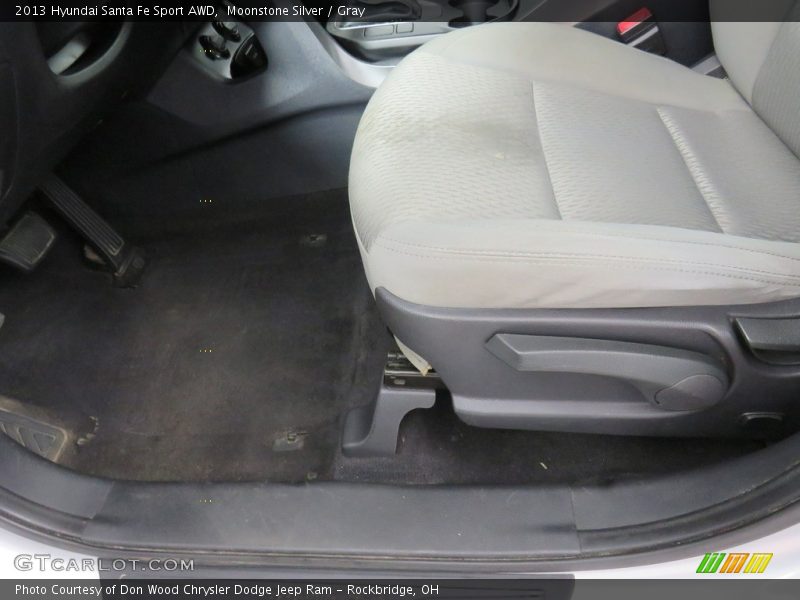 Moonstone Silver / Gray 2013 Hyundai Santa Fe Sport AWD