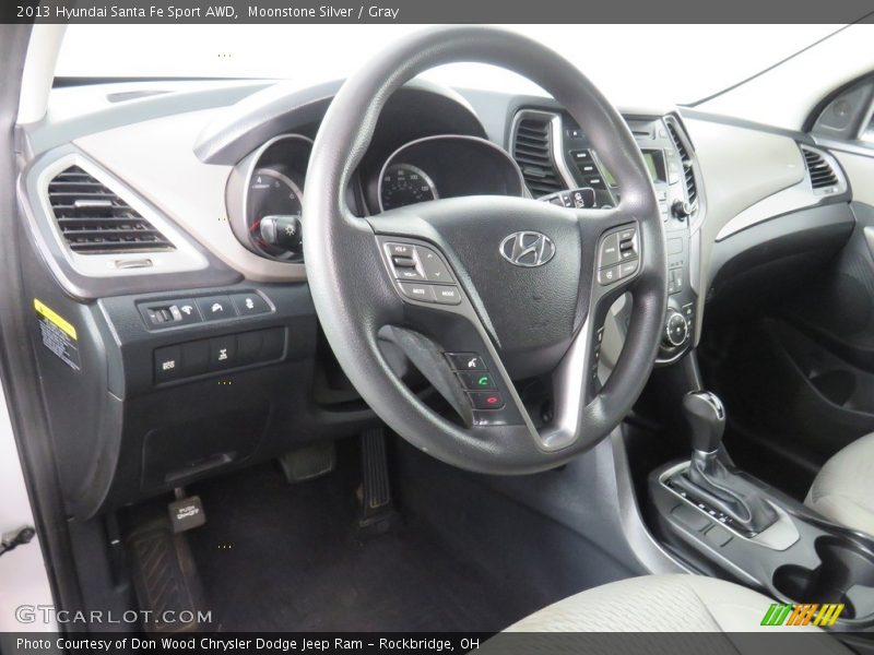 Moonstone Silver / Gray 2013 Hyundai Santa Fe Sport AWD