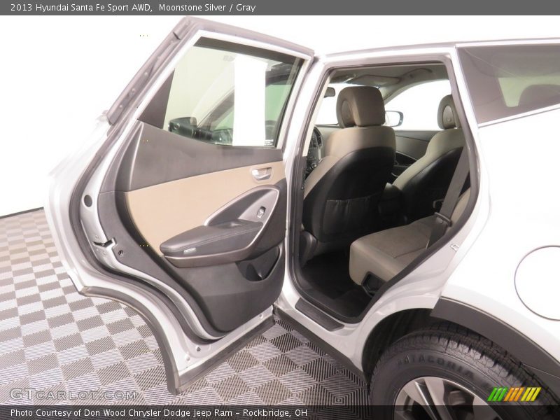 Moonstone Silver / Gray 2013 Hyundai Santa Fe Sport AWD