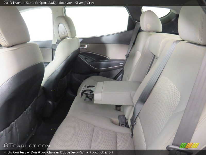 Moonstone Silver / Gray 2013 Hyundai Santa Fe Sport AWD