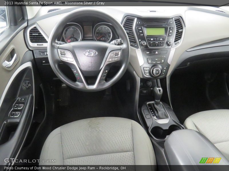 Moonstone Silver / Gray 2013 Hyundai Santa Fe Sport AWD