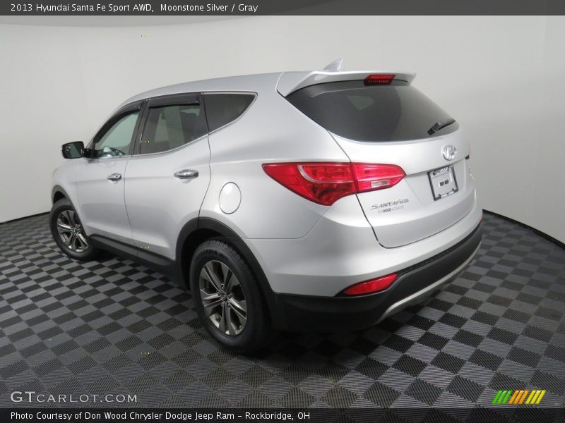 Moonstone Silver / Gray 2013 Hyundai Santa Fe Sport AWD