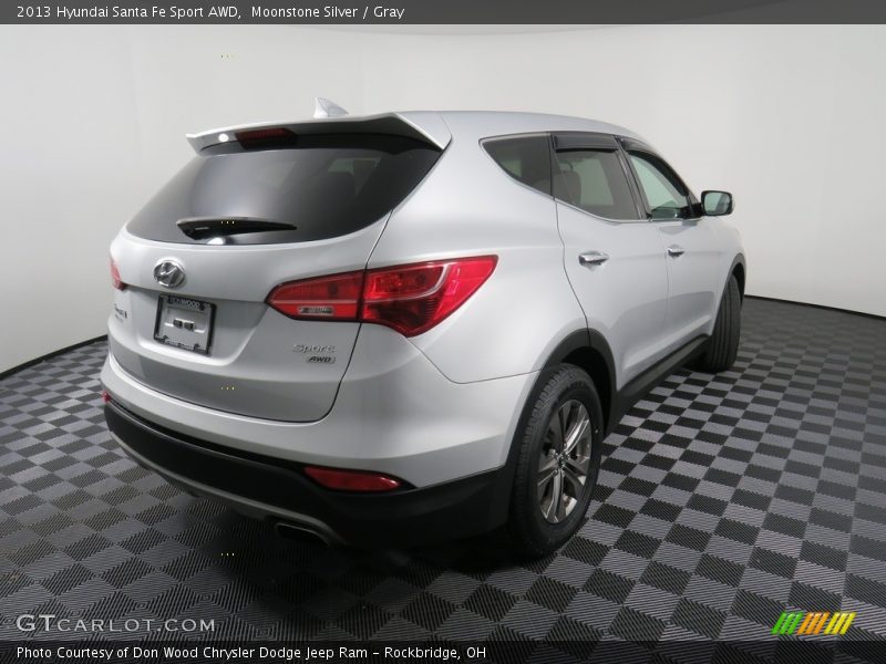 Moonstone Silver / Gray 2013 Hyundai Santa Fe Sport AWD