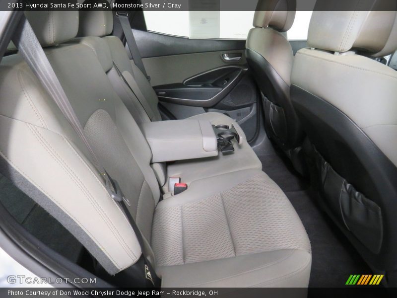 Moonstone Silver / Gray 2013 Hyundai Santa Fe Sport AWD