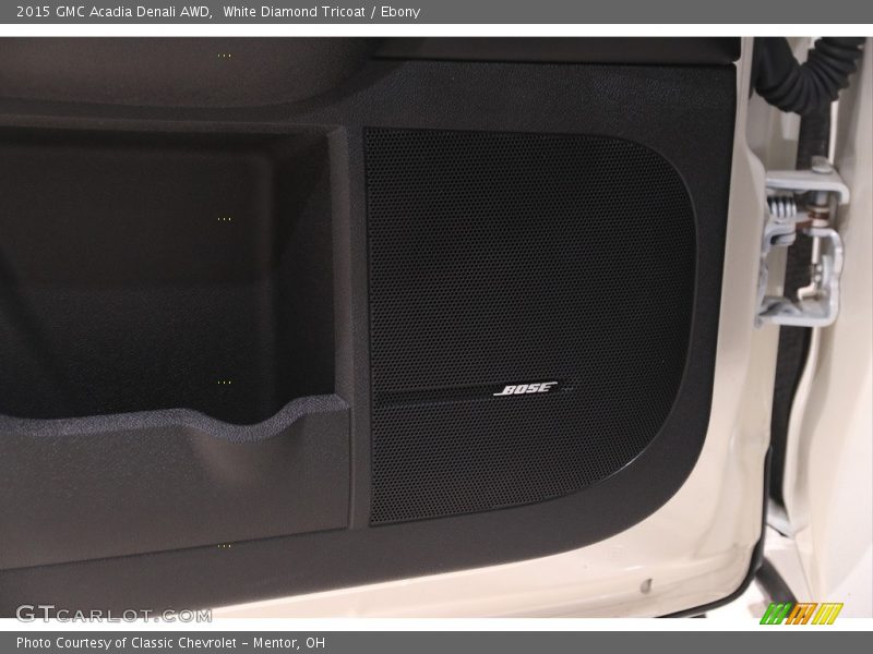 White Diamond Tricoat / Ebony 2015 GMC Acadia Denali AWD