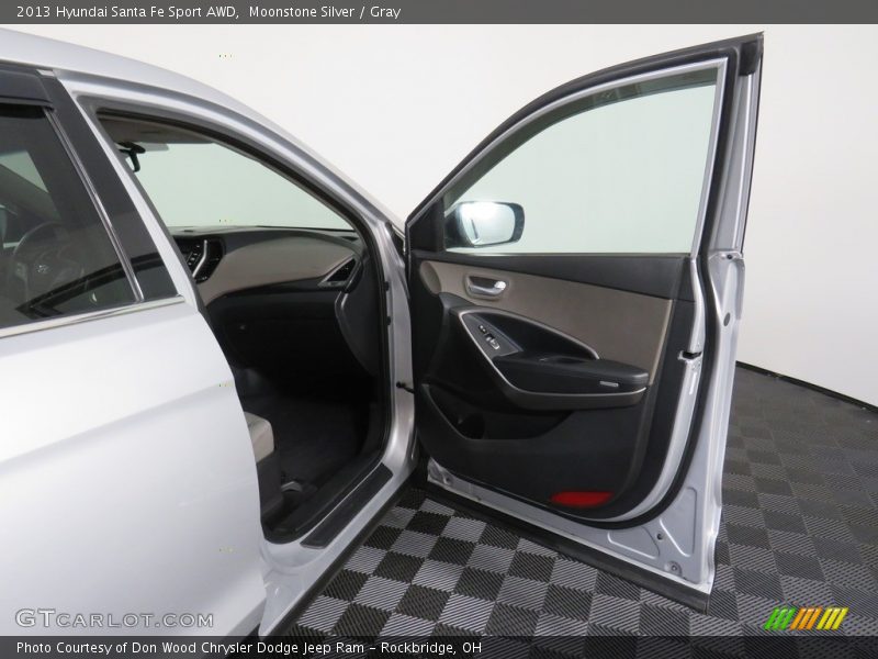 Moonstone Silver / Gray 2013 Hyundai Santa Fe Sport AWD