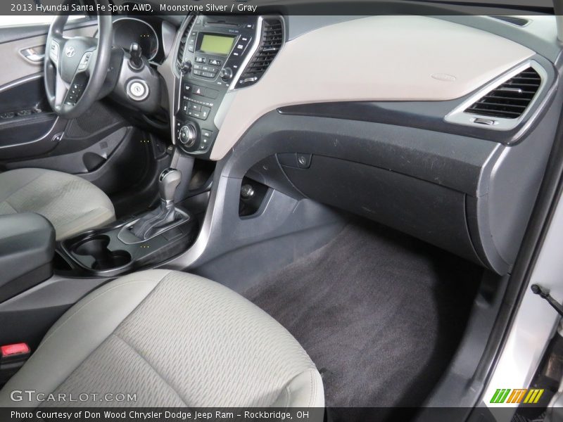 Moonstone Silver / Gray 2013 Hyundai Santa Fe Sport AWD