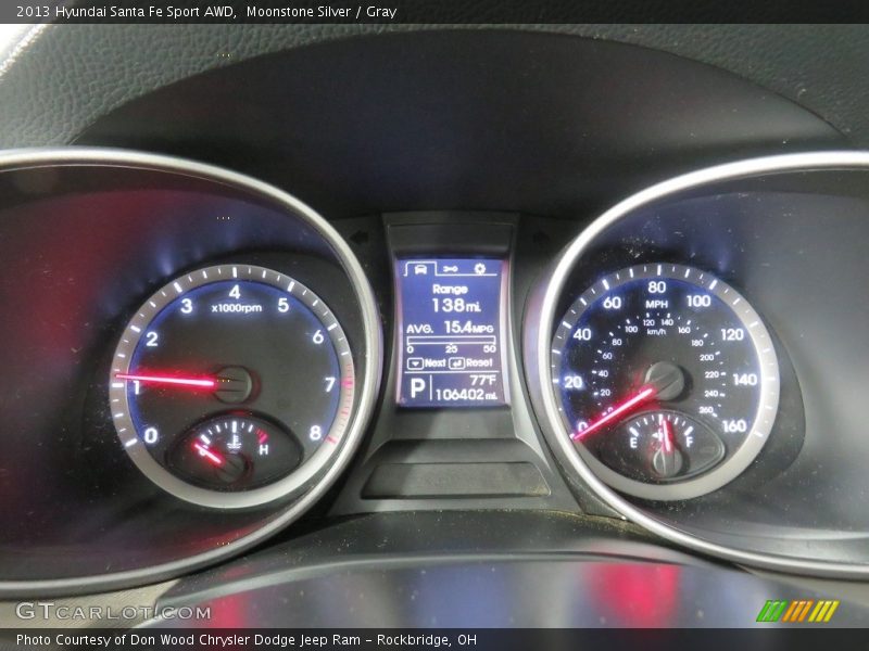 Moonstone Silver / Gray 2013 Hyundai Santa Fe Sport AWD