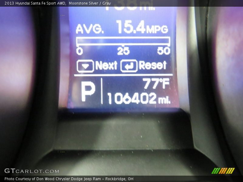 Moonstone Silver / Gray 2013 Hyundai Santa Fe Sport AWD