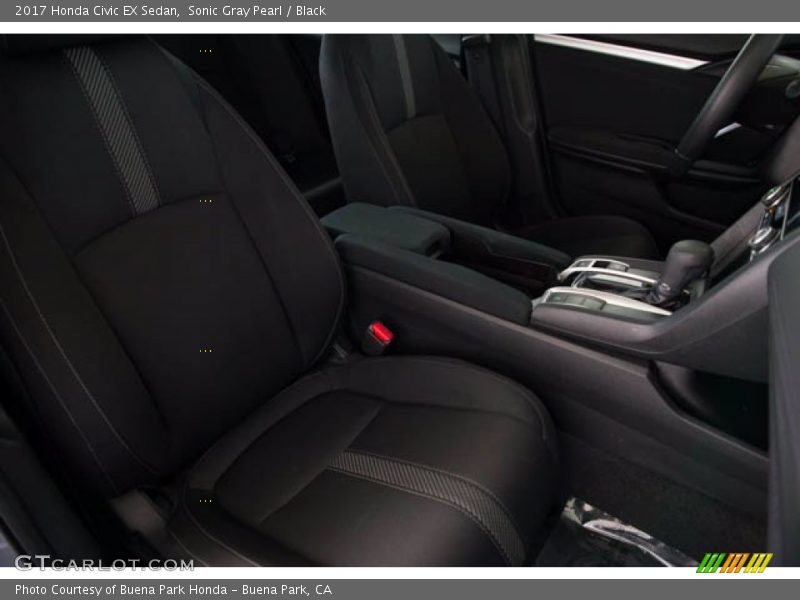 Sonic Gray Pearl / Black 2017 Honda Civic EX Sedan