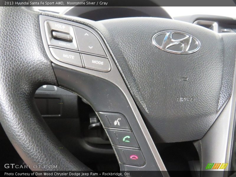Moonstone Silver / Gray 2013 Hyundai Santa Fe Sport AWD