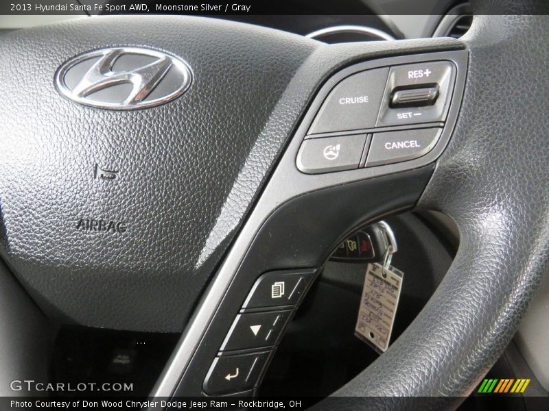 Moonstone Silver / Gray 2013 Hyundai Santa Fe Sport AWD