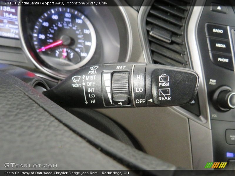 Moonstone Silver / Gray 2013 Hyundai Santa Fe Sport AWD