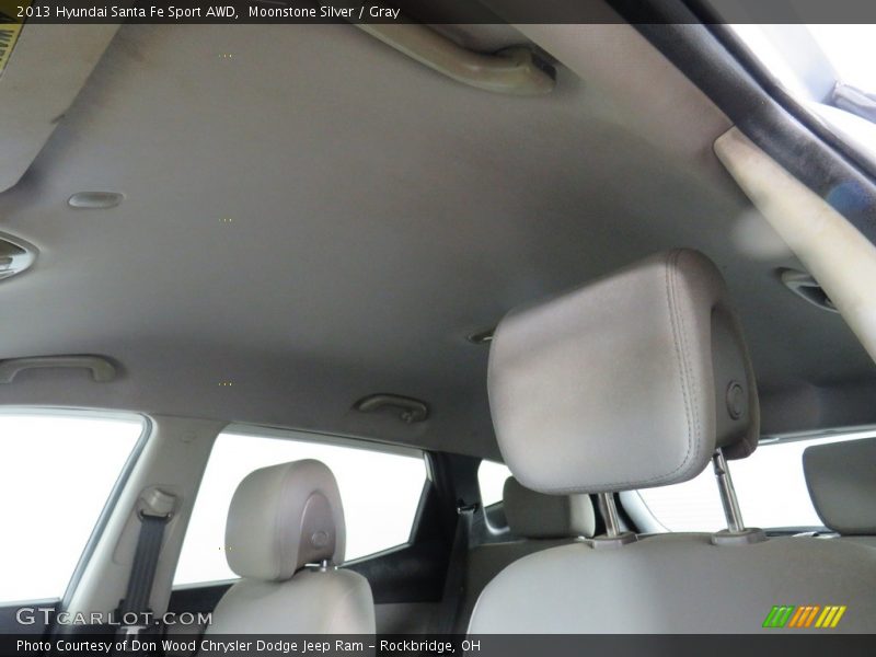 Moonstone Silver / Gray 2013 Hyundai Santa Fe Sport AWD