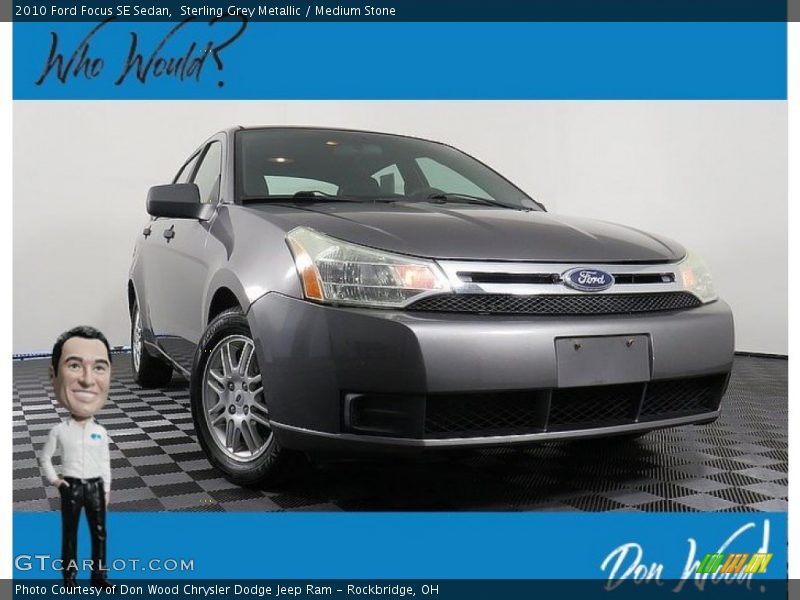 Sterling Grey Metallic / Medium Stone 2010 Ford Focus SE Sedan