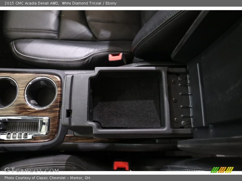 White Diamond Tricoat / Ebony 2015 GMC Acadia Denali AWD
