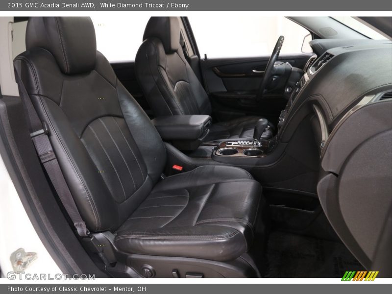 White Diamond Tricoat / Ebony 2015 GMC Acadia Denali AWD