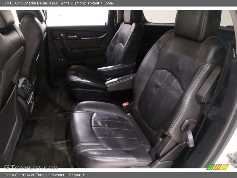 White Diamond Tricoat / Ebony 2015 GMC Acadia Denali AWD