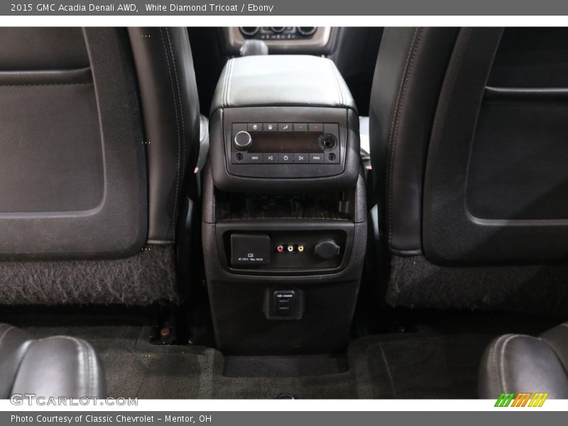 White Diamond Tricoat / Ebony 2015 GMC Acadia Denali AWD