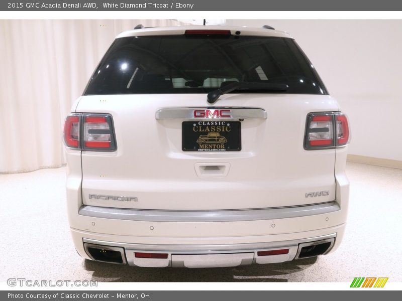 White Diamond Tricoat / Ebony 2015 GMC Acadia Denali AWD