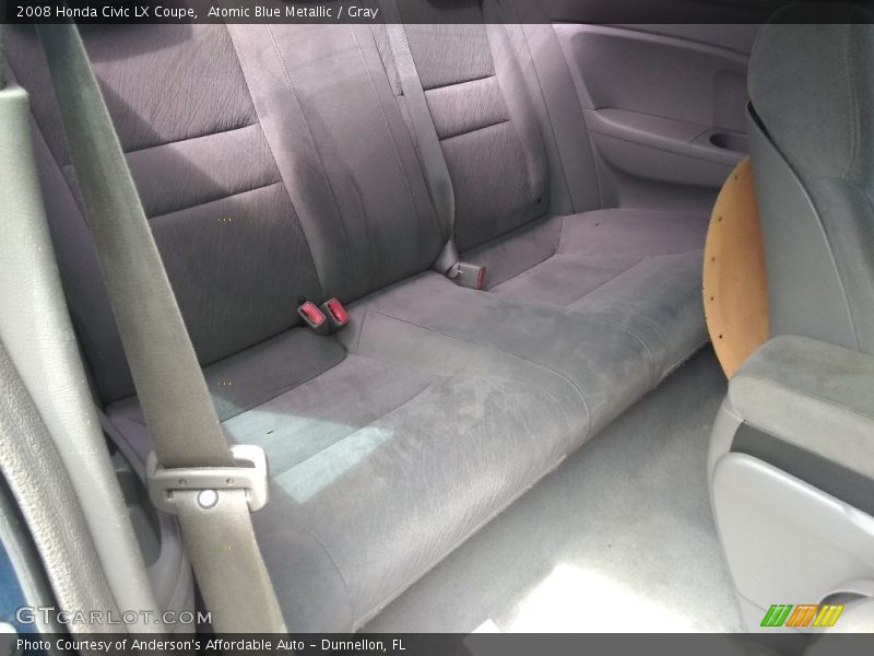 Atomic Blue Metallic / Gray 2008 Honda Civic LX Coupe