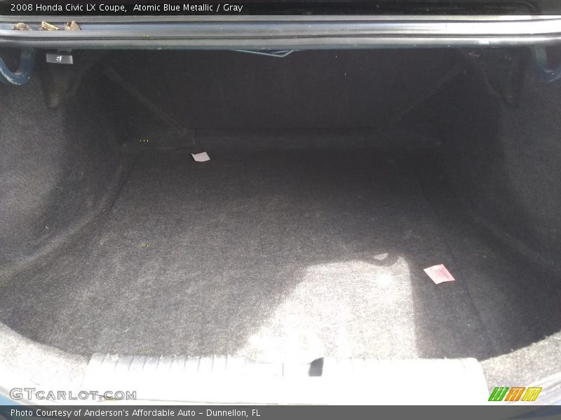 Atomic Blue Metallic / Gray 2008 Honda Civic LX Coupe