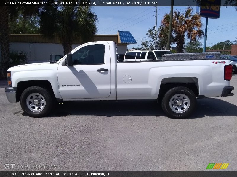 Summit White / Jet Black/Dark Ash 2014 Chevrolet Silverado 1500 WT Regular Cab 4x4