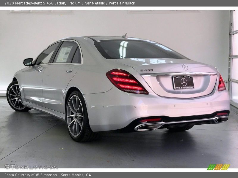 Iridium Silver Metallic / Porcelain/Black 2020 Mercedes-Benz S 450 Sedan