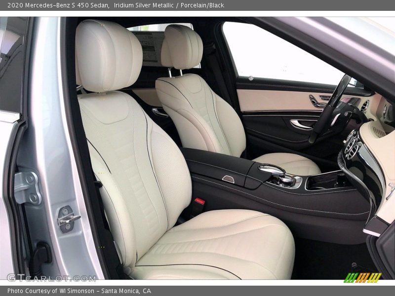 Iridium Silver Metallic / Porcelain/Black 2020 Mercedes-Benz S 450 Sedan