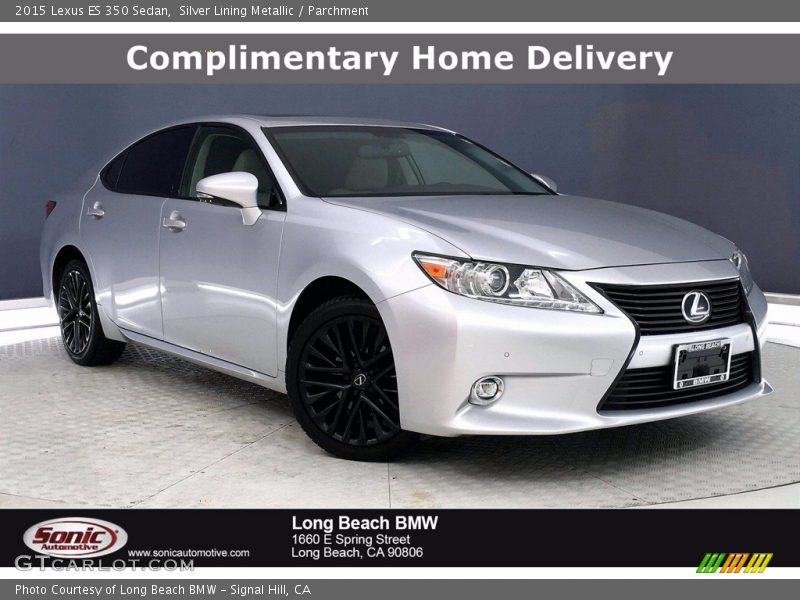 Silver Lining Metallic / Parchment 2015 Lexus ES 350 Sedan