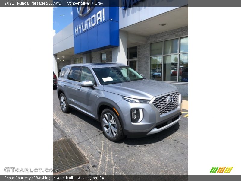 Typhoon Silver / Gray 2021 Hyundai Palisade SEL AWD
