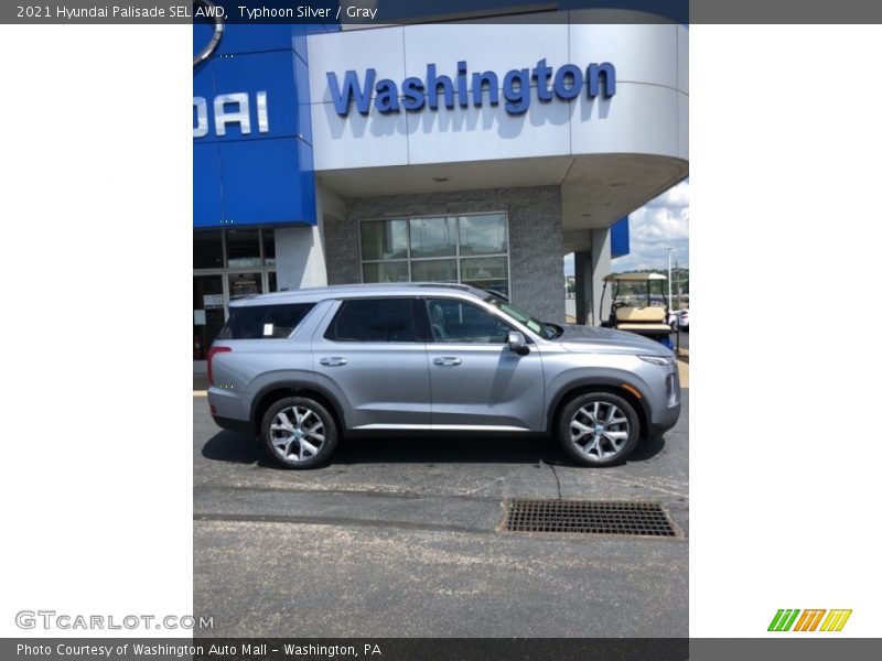 Typhoon Silver / Gray 2021 Hyundai Palisade SEL AWD