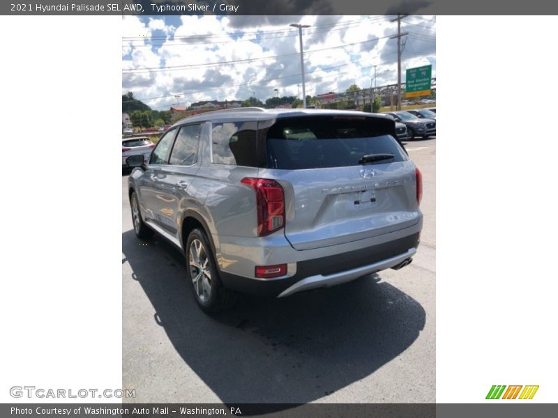 Typhoon Silver / Gray 2021 Hyundai Palisade SEL AWD