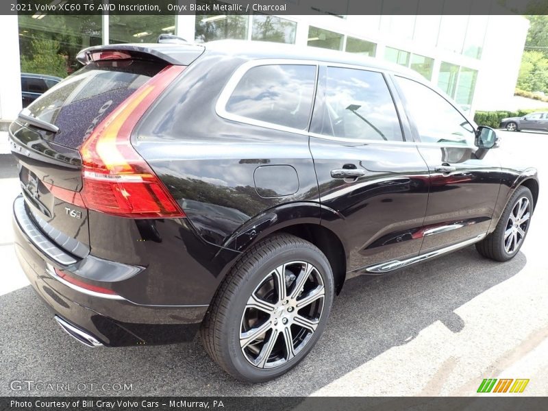 Onyx Black Metallic / Charcoal 2021 Volvo XC60 T6 AWD Inscription