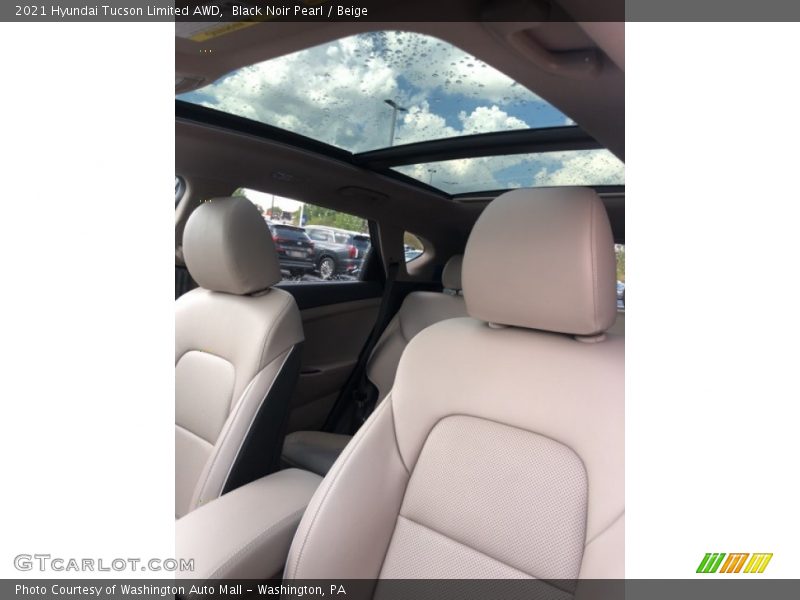 Black Noir Pearl / Beige 2021 Hyundai Tucson Limited AWD