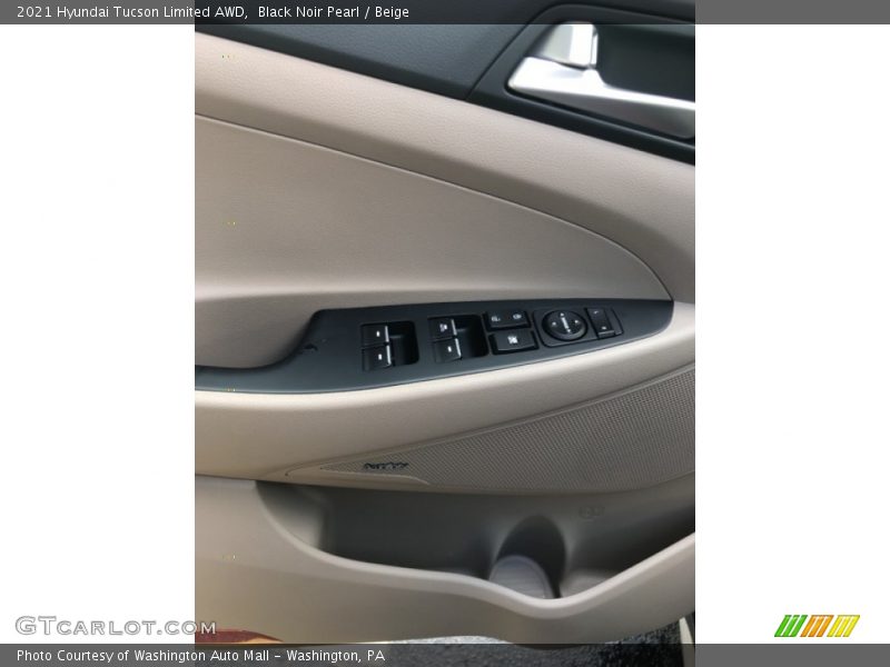Black Noir Pearl / Beige 2021 Hyundai Tucson Limited AWD