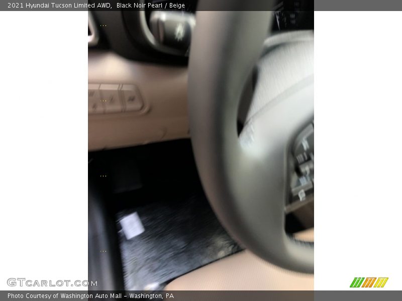 Black Noir Pearl / Beige 2021 Hyundai Tucson Limited AWD