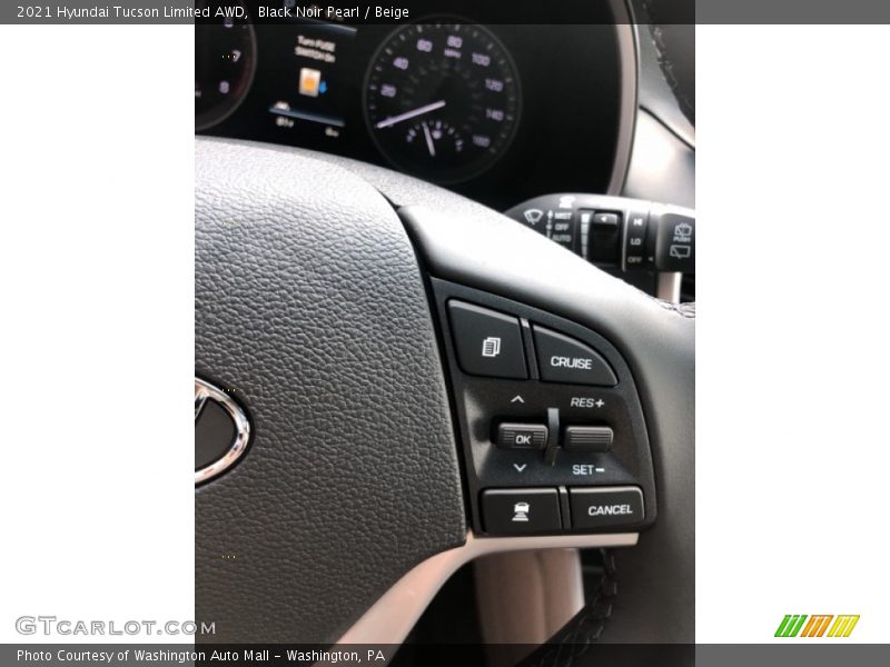 Black Noir Pearl / Beige 2021 Hyundai Tucson Limited AWD