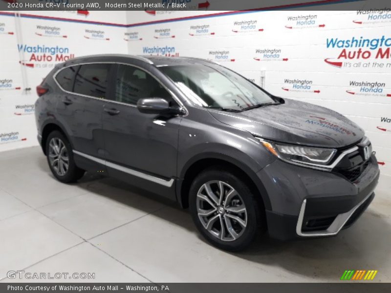 Modern Steel Metallic / Black 2020 Honda CR-V Touring AWD