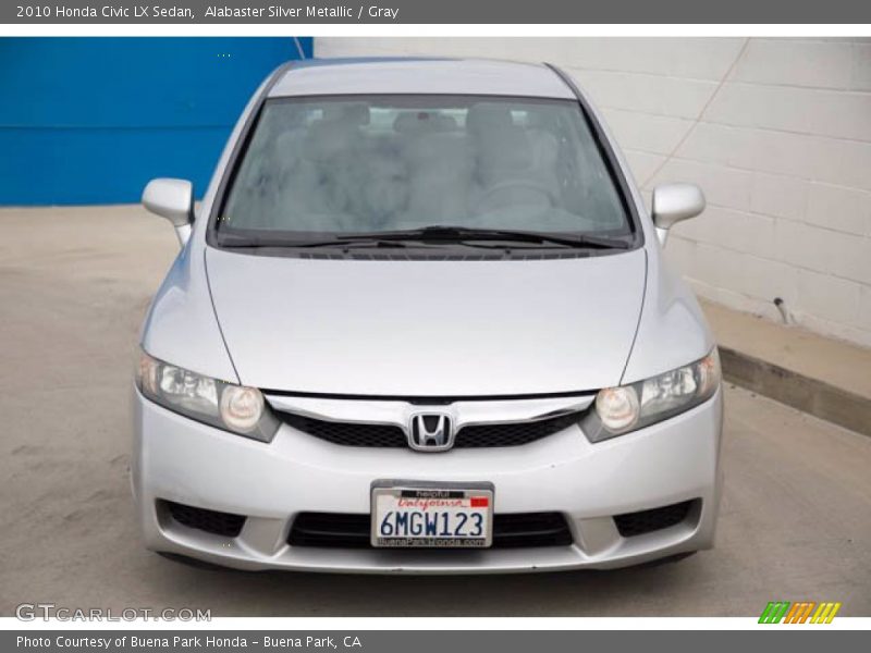 Alabaster Silver Metallic / Gray 2010 Honda Civic LX Sedan