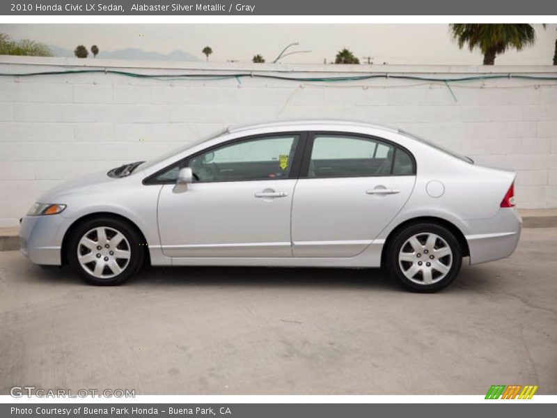 Alabaster Silver Metallic / Gray 2010 Honda Civic LX Sedan