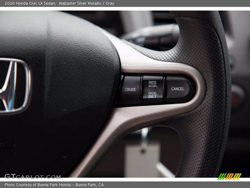 Alabaster Silver Metallic / Gray 2010 Honda Civic LX Sedan