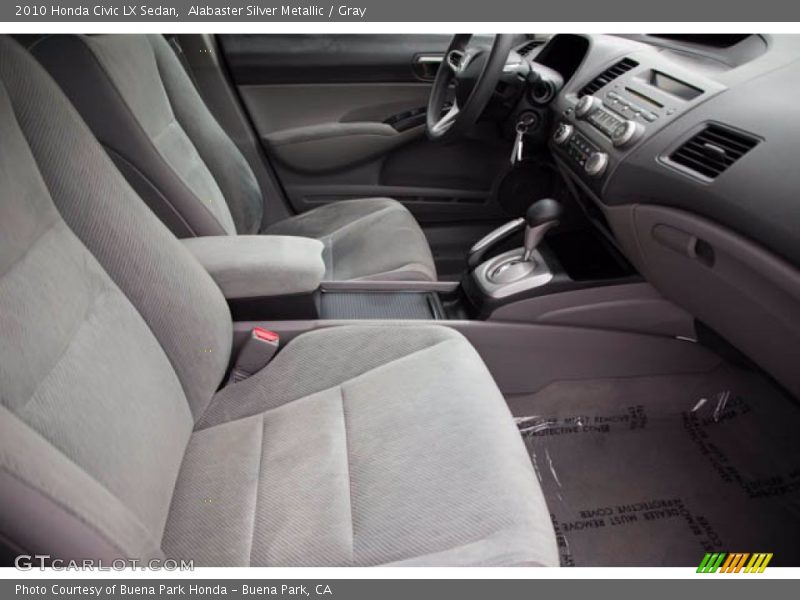 Alabaster Silver Metallic / Gray 2010 Honda Civic LX Sedan